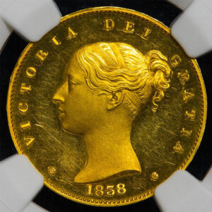 R5 イギリス パターンソブリン金貨 ヴィクトリア女王 W.Wyon 1838年 W&R-299