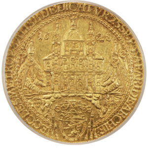 オーストリア ザルツブルク 10ダカット金貨 聖ルペルト大聖堂奉献記念 1628年 PCGS MS61【Top Pop】