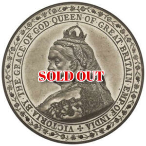 【R5】イギリス クラウン|Spinkパターン(錫 “Bavaria Edge”)|1887年|PF63 Cameo|Top Pop(NGC唯一)