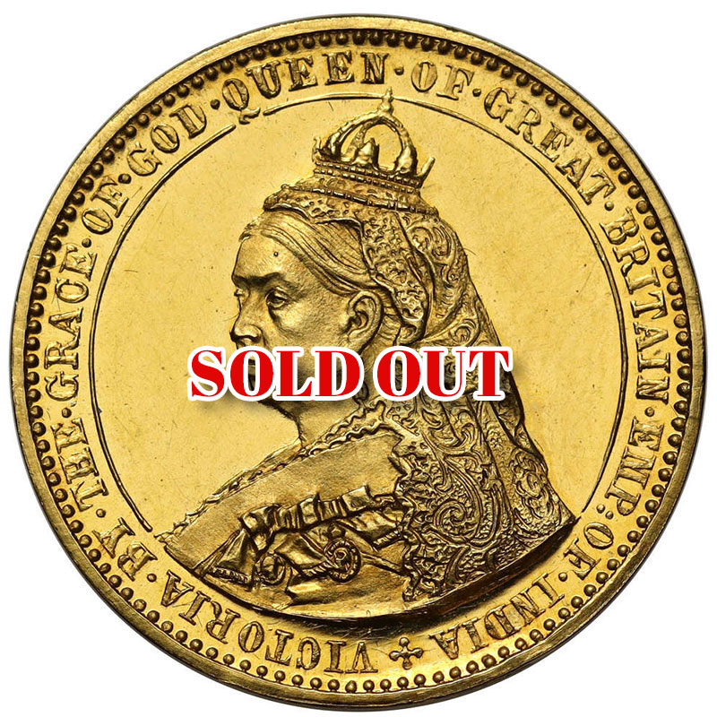【R5】イギリス 6ペンス｜Spinkパターン金貨（ゴールド “Bavaria Edge”）｜1887年｜PF64+ Ultra Cameo｜Top Pop（NGC唯一）