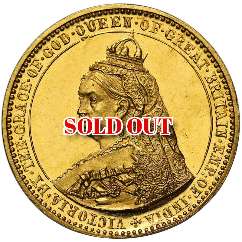 【R5】イギリス 6ペンス金貨｜Spink & Son パターン（プレーンエッジ）｜1887年｜PF66 Ultra Cameo｜Top Pop（唯一）｜Bull掲載プレートコイン｜Ex Thorburn Collection