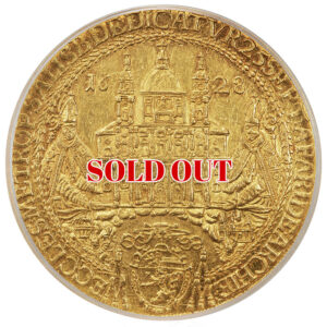 オーストリア ザルツブルク大司教領 1628年 10ダカット金貨 聖ルペルト大聖堂奉献記念 PCGS MS61［Top Pop］